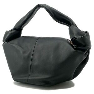 Bottega Veneta Bag Knot Double Leather Handbag Black